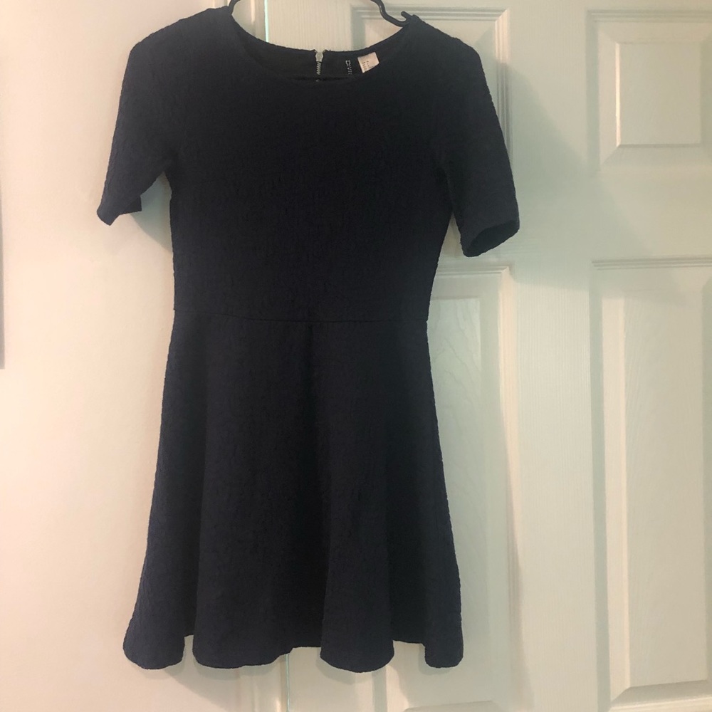 Cute, navy blue and black dress